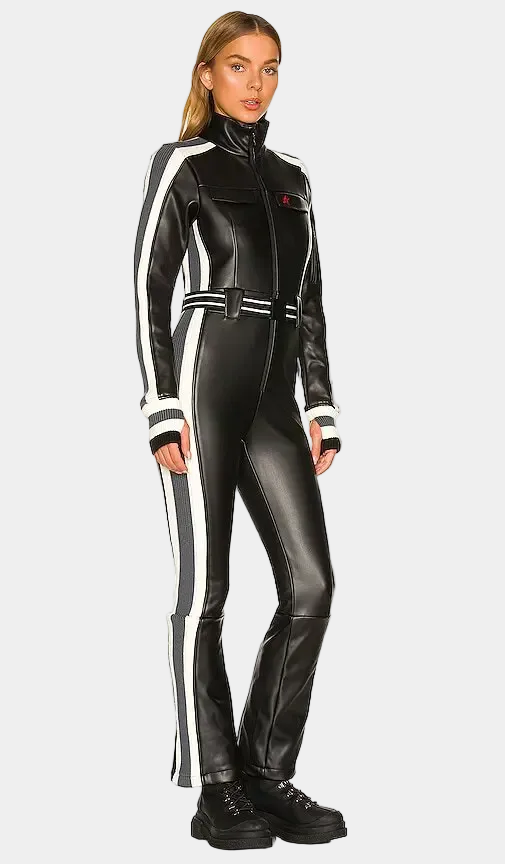 Crystal Soft Shell Faux Leather One Piece