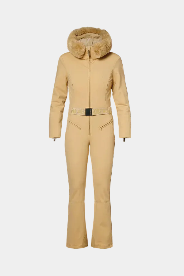 FRINGE SKI SUIT FAUX BORDER