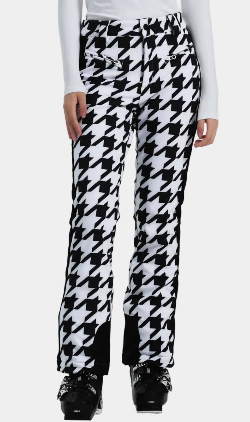 Slim Fit Velvet-Lined Ski Pants