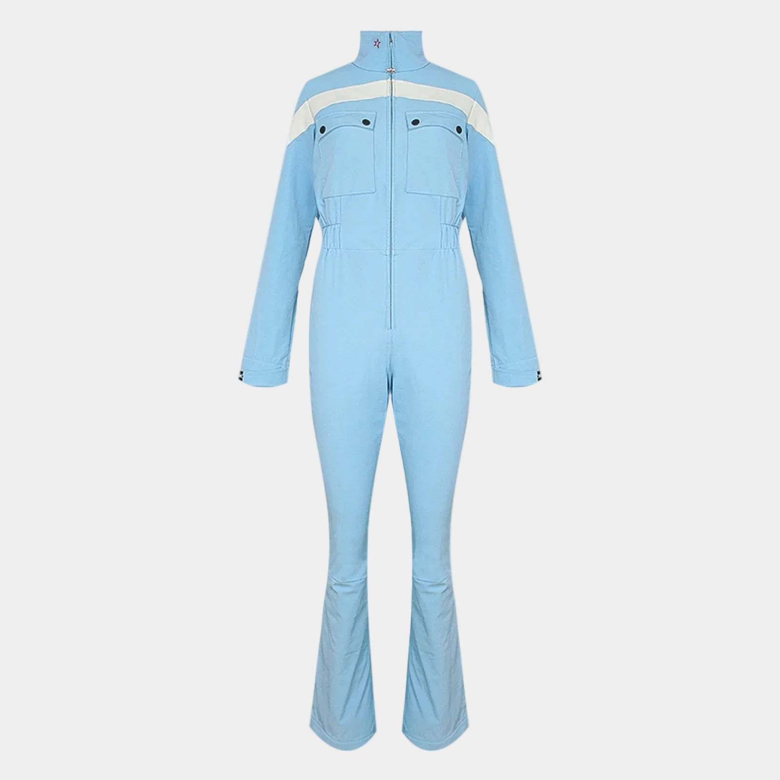 Ski Flare Blanche Azul