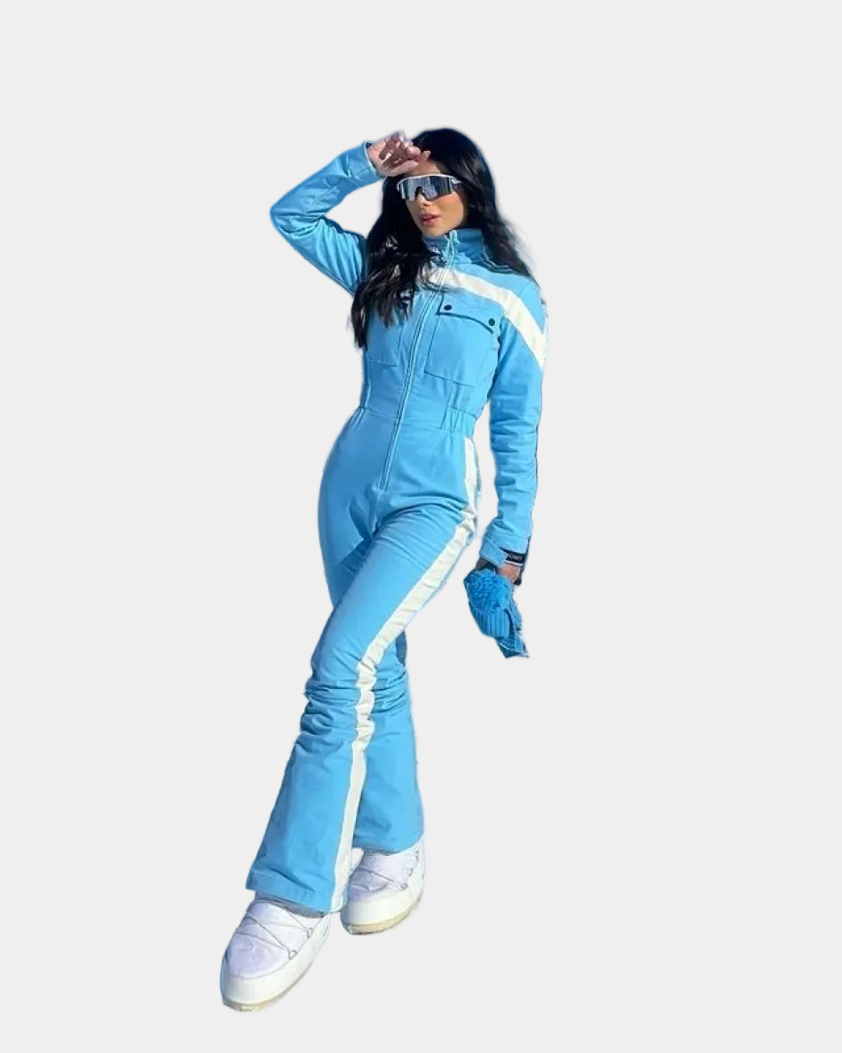 Ski Flare Blanche Azul