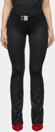 MISBHV Black Monogram Lara Trousers by MISBHV