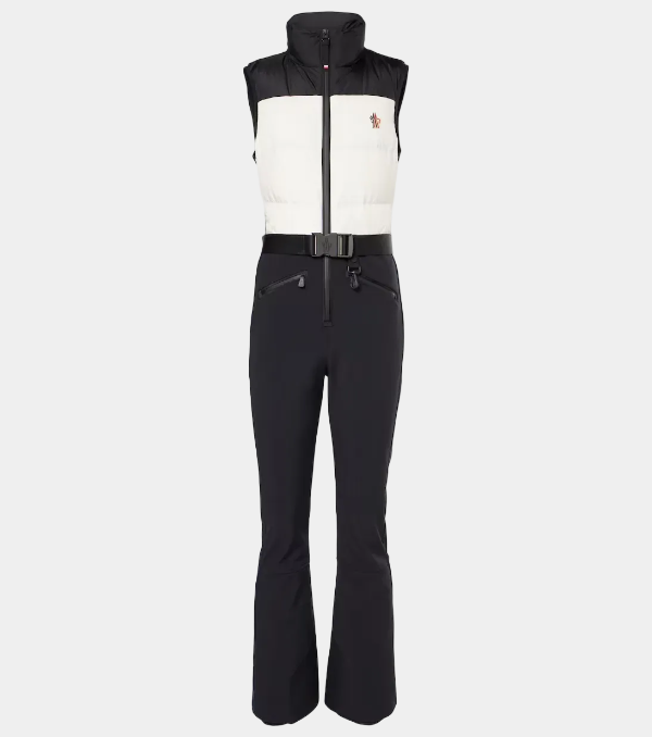 Grenoble Black & White Down-Filled Ski Suit