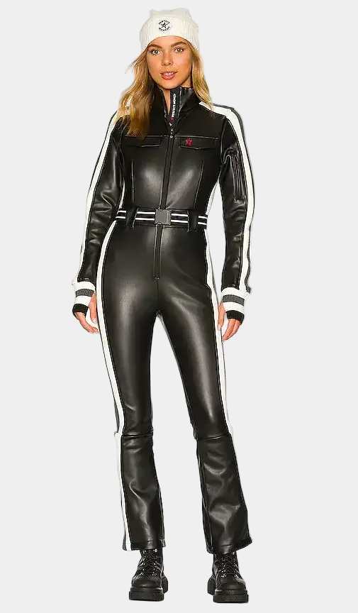 Crystal Soft Shell Faux Leather One Piece