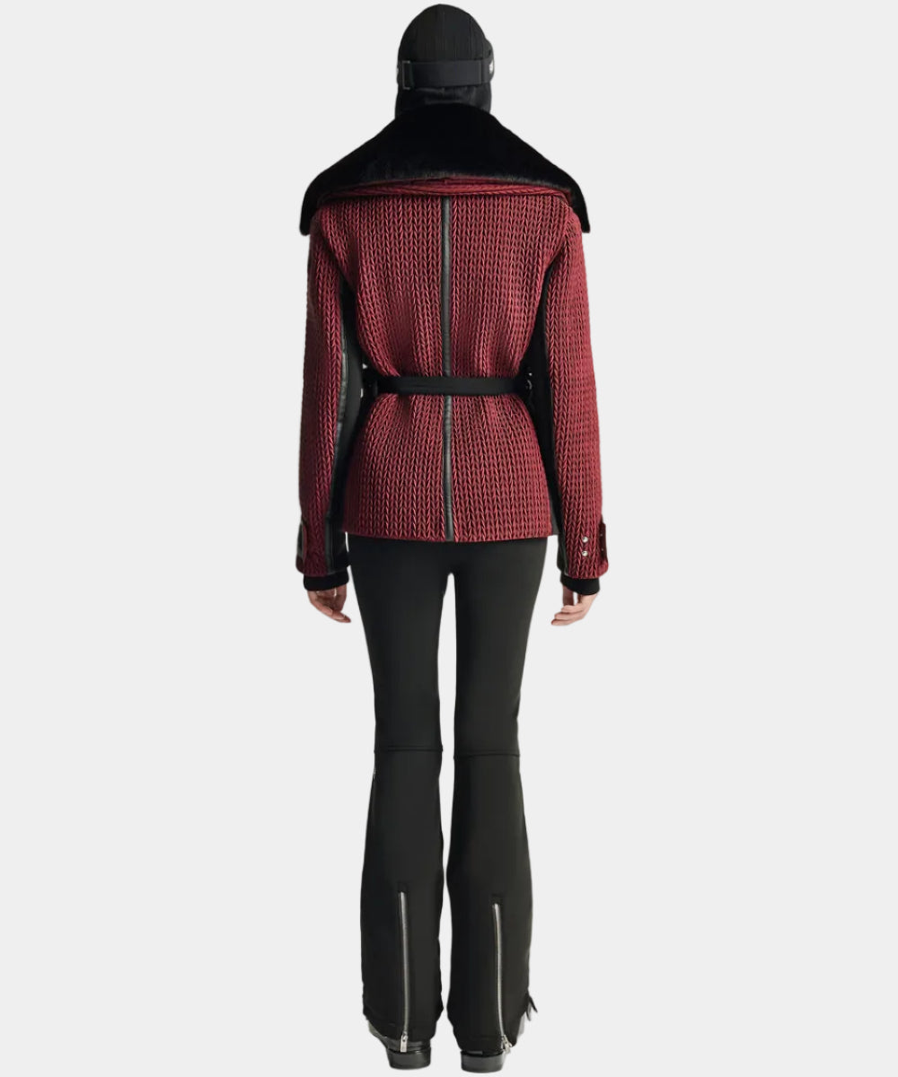 Dark red Alixa ski jacket