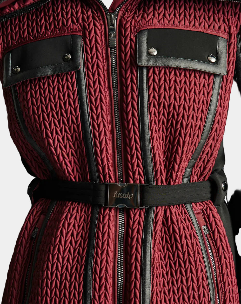 Dark red Alixa ski jacket