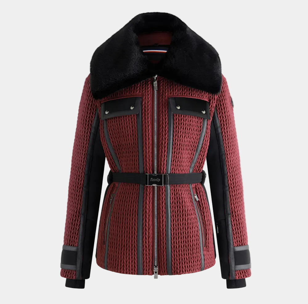 Dark red Alixa ski jacket