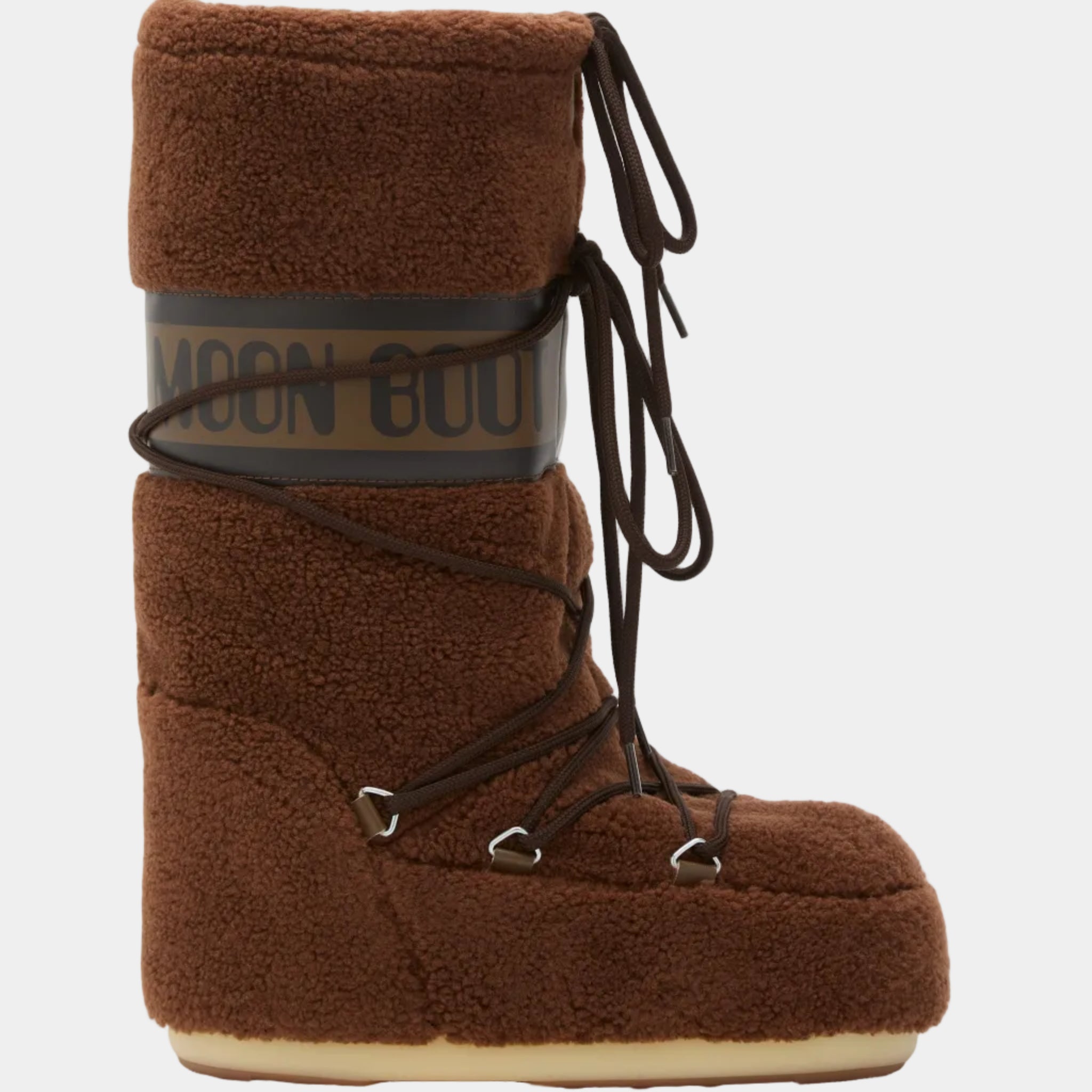 ICON BROWN FLEECE BOOTS