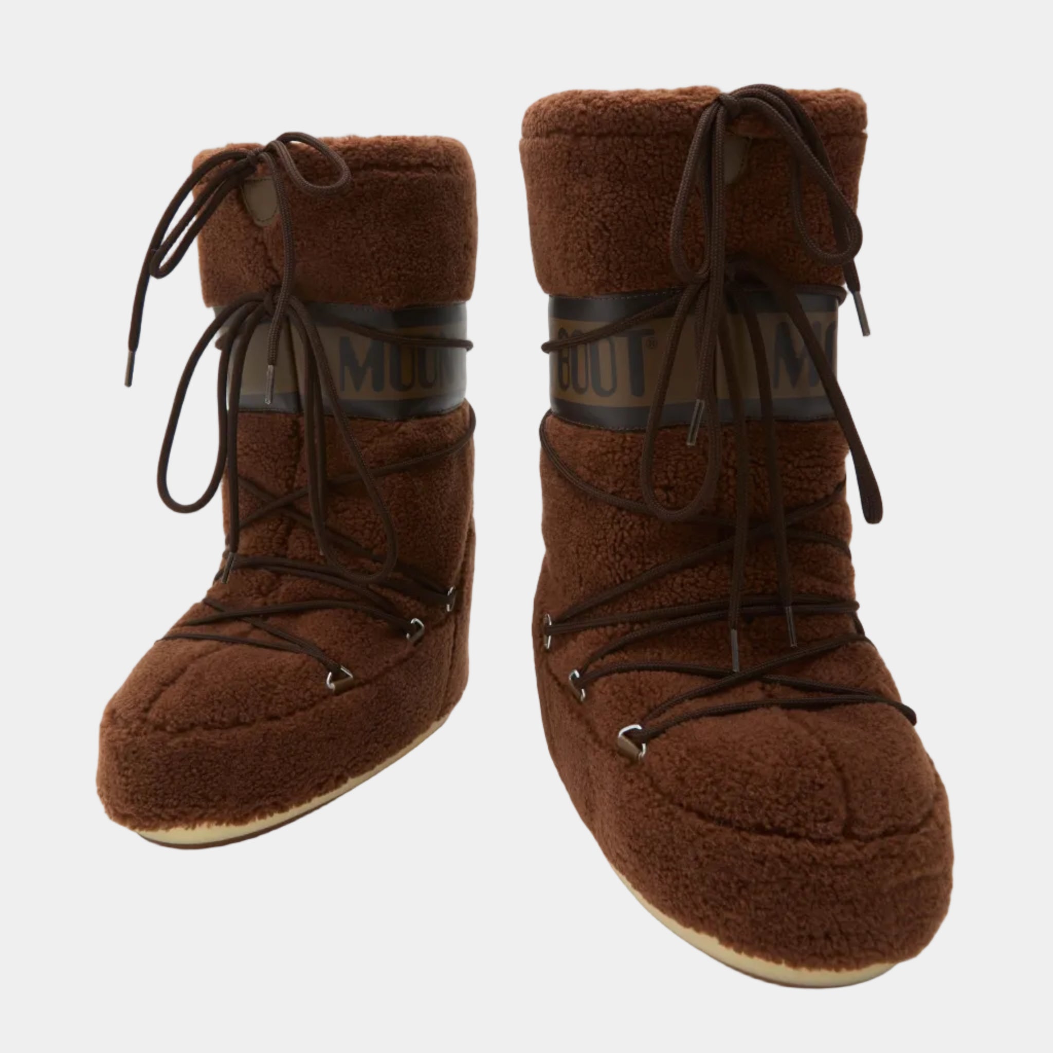 ICON BROWN FLEECE BOOTS