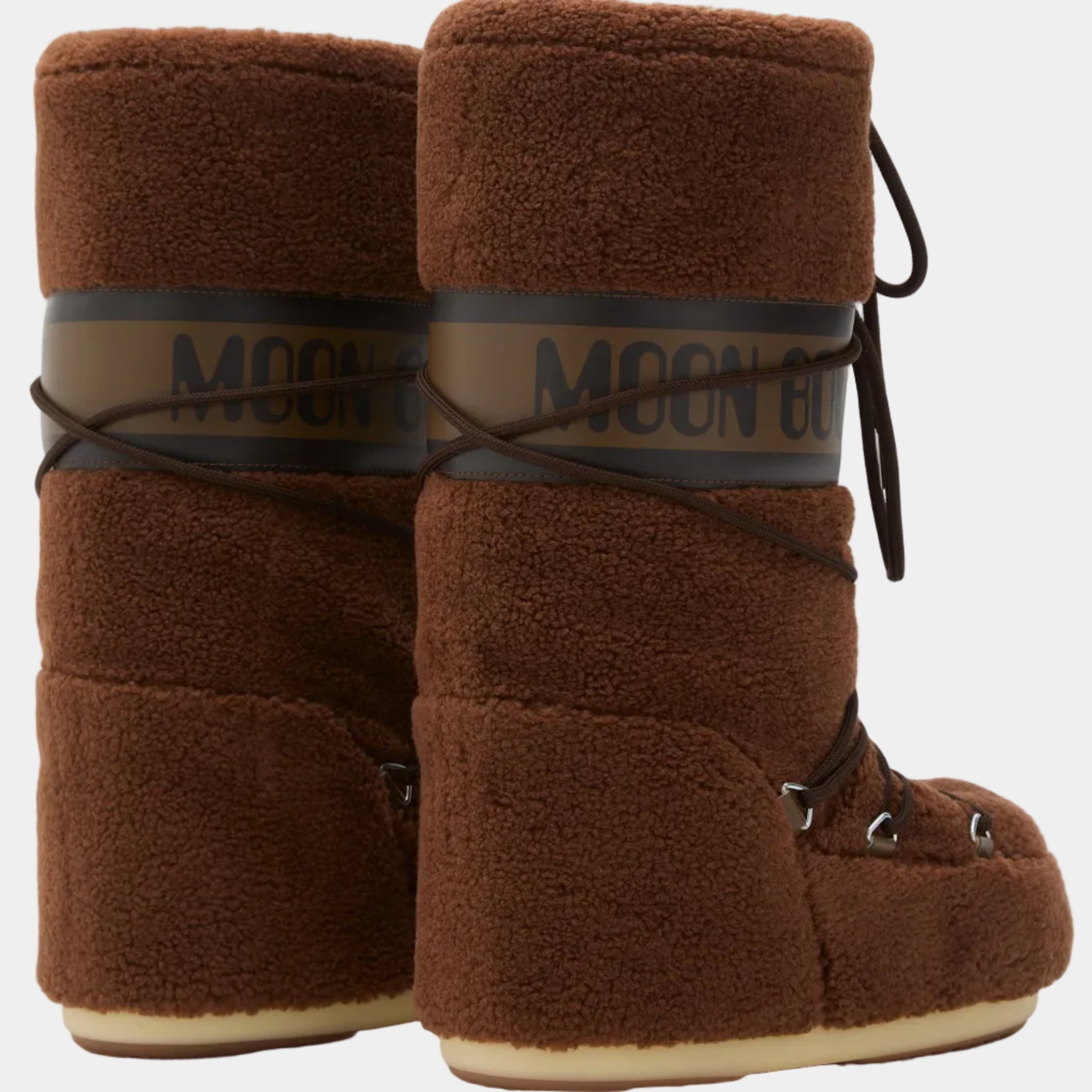 ICON BROWN FLEECE BOOTS