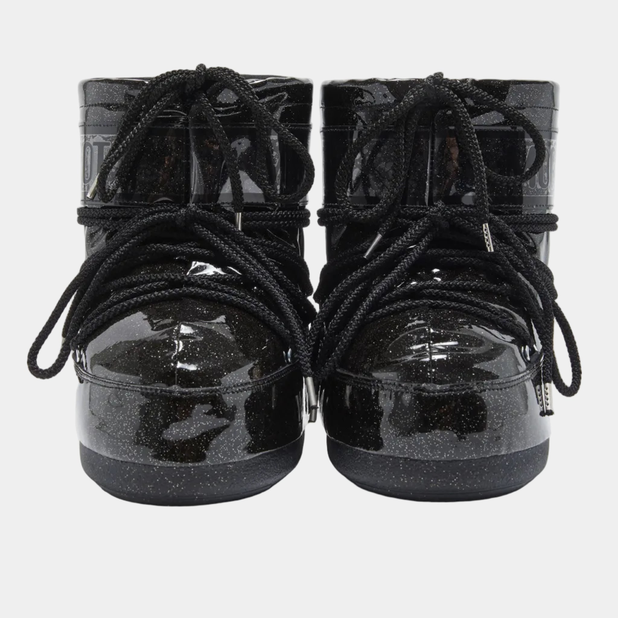 ICON LOW BLACK GLITTER BOOTS