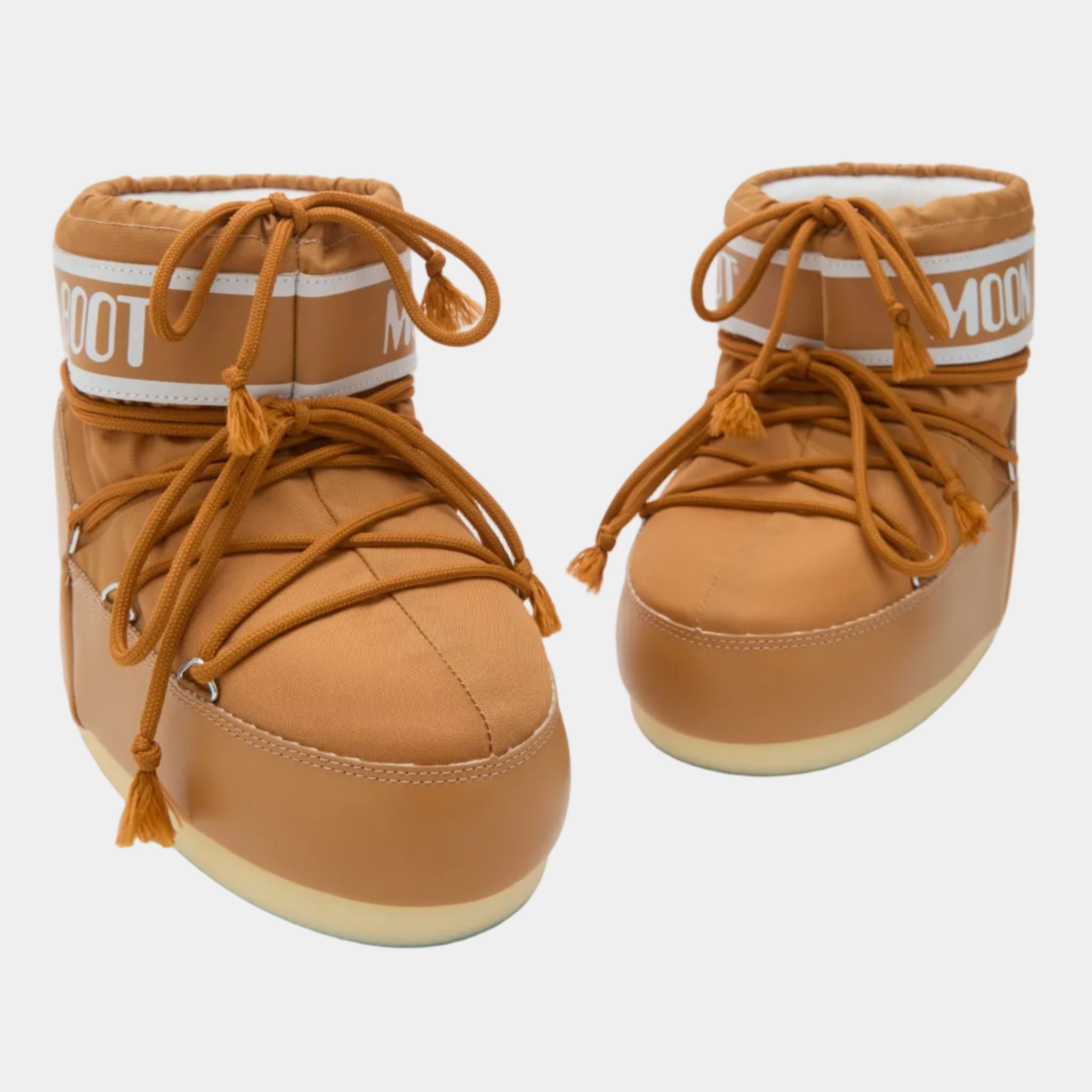 ICON LOW BROWN NYLON BOOTS
