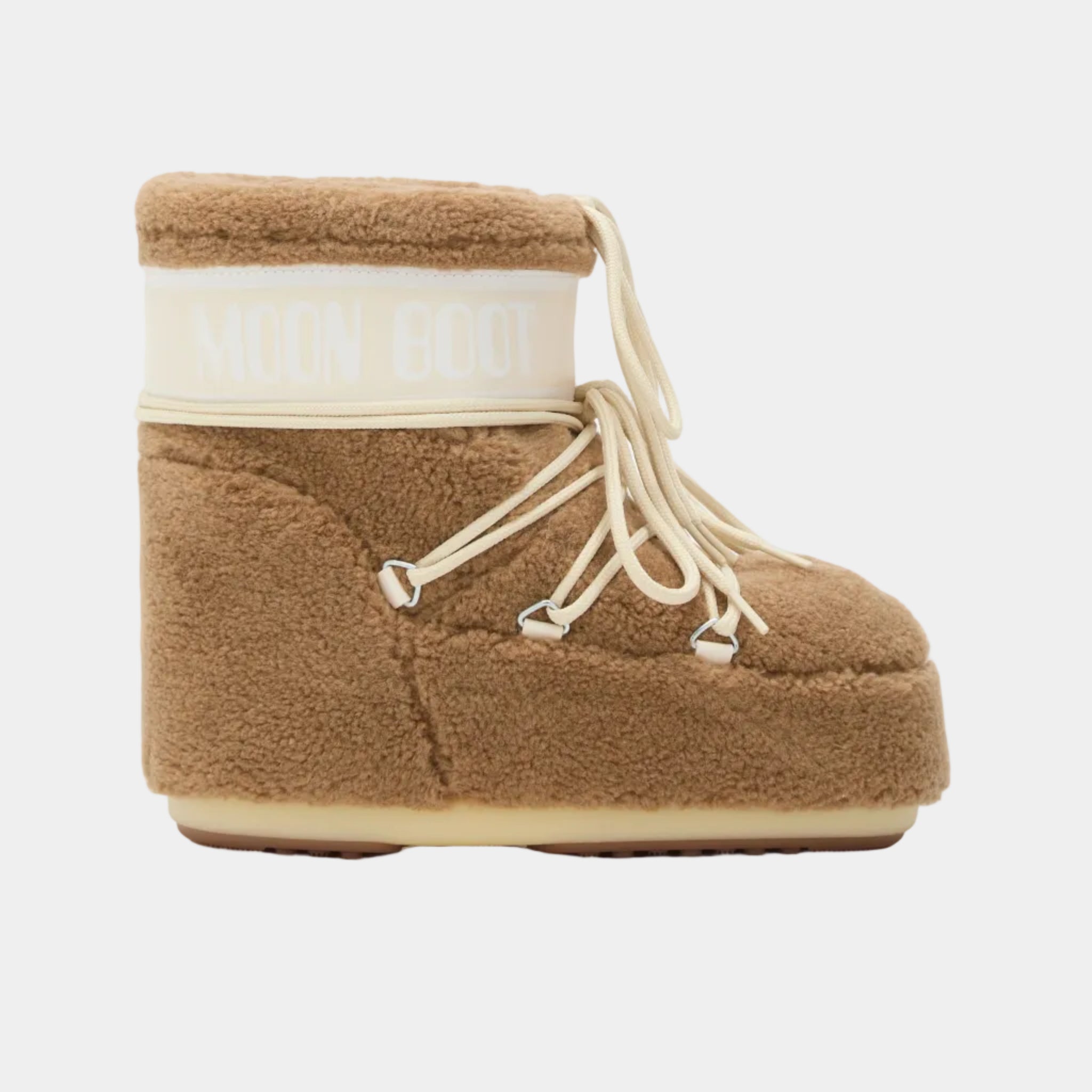 ICON LOW CAMEL FLEECE BOOTS