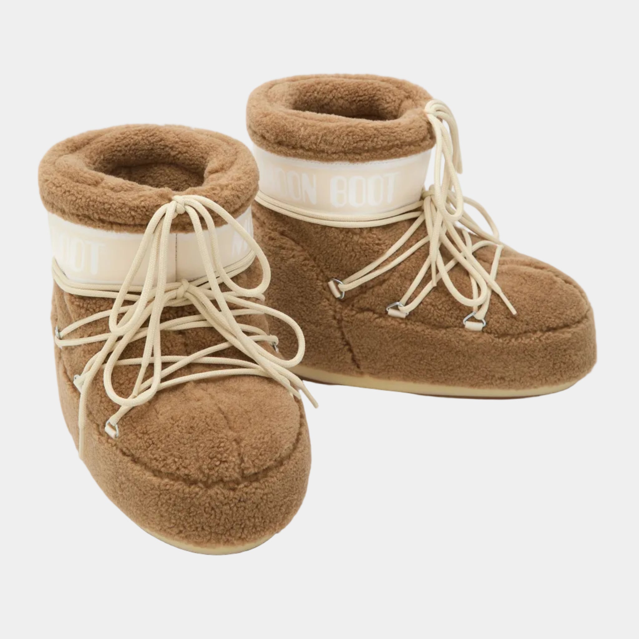 ICON LOW CAMEL FLEECE BOOTS