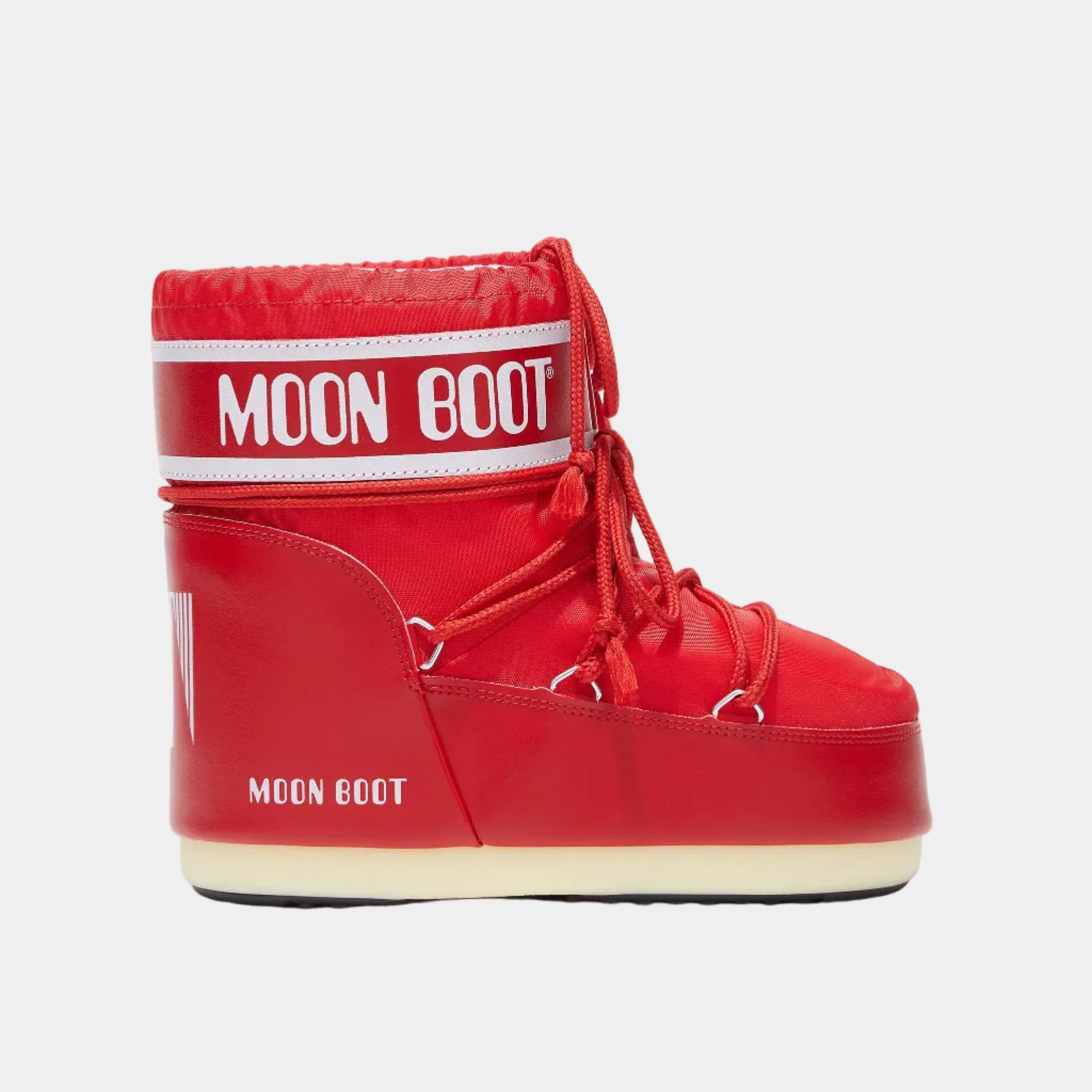 ICON LOW RED NYLON BOOTS