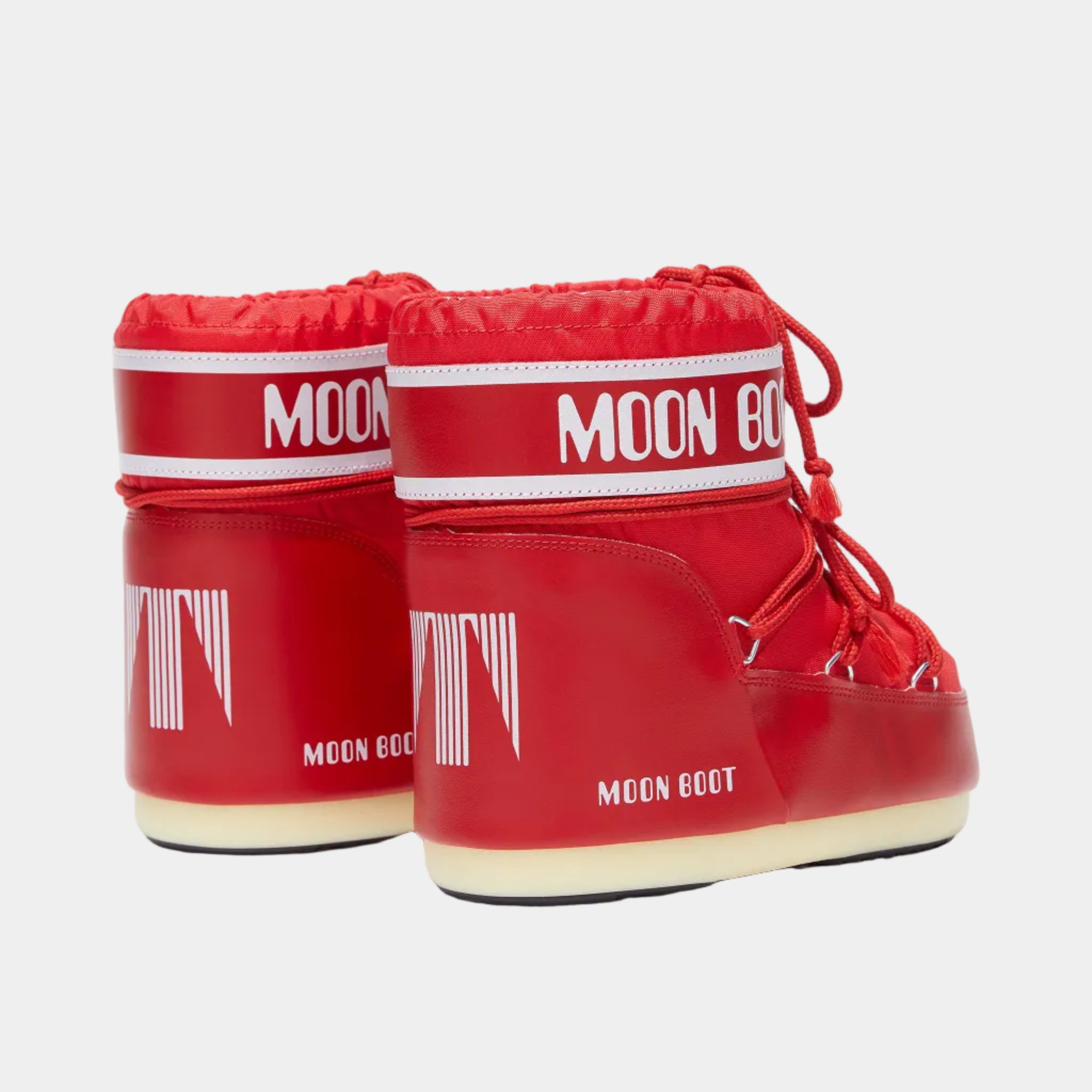 ICON LOW RED NYLON BOOTS