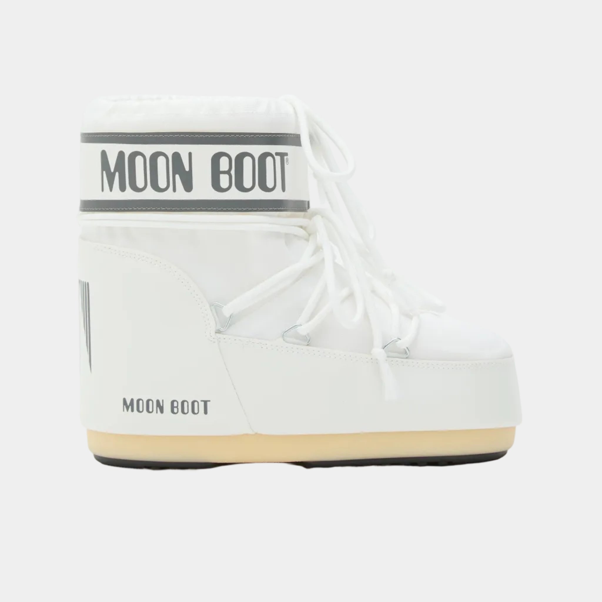ICON LOW WHITE NYLON BOOTS