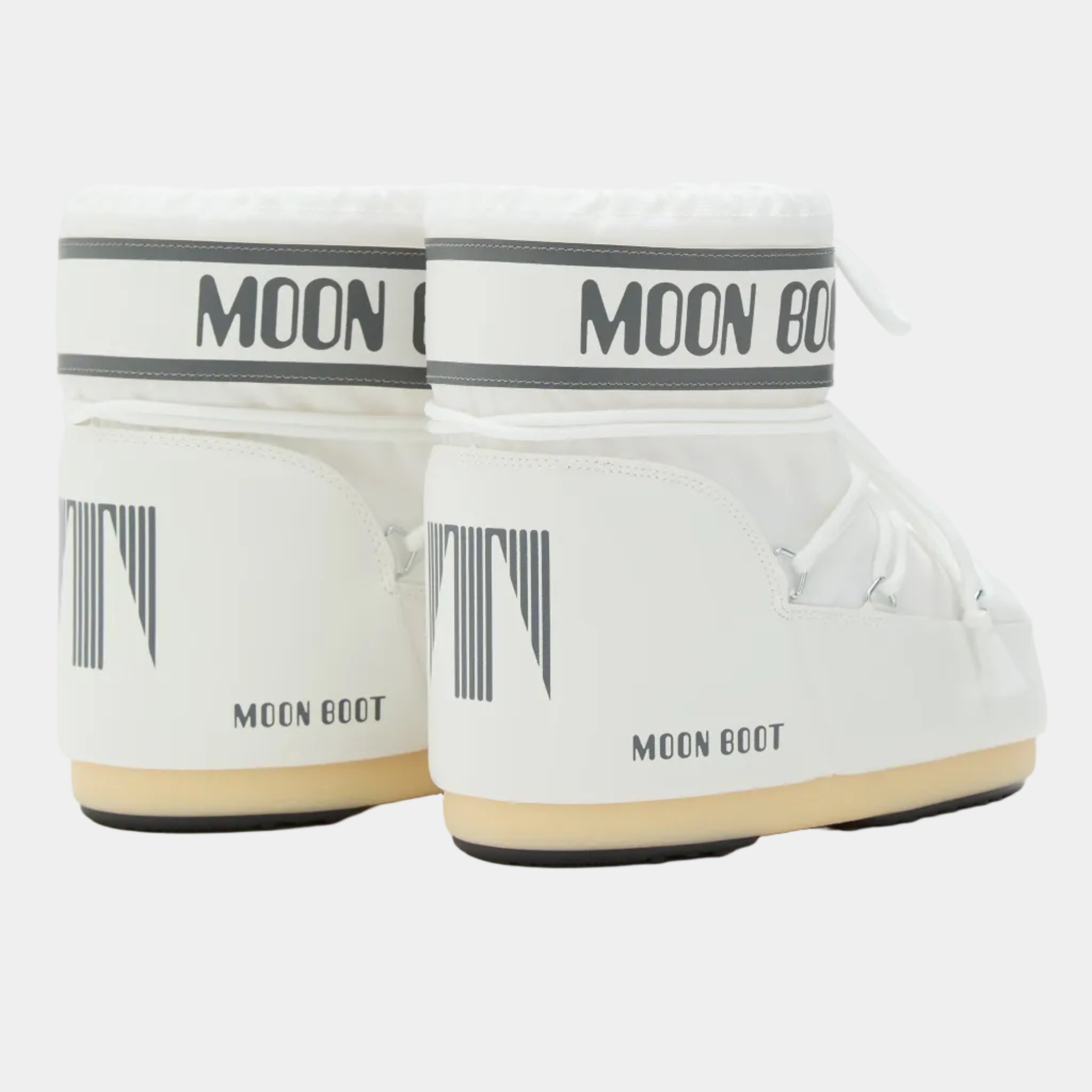 ICON LOW WHITE NYLON BOOTS