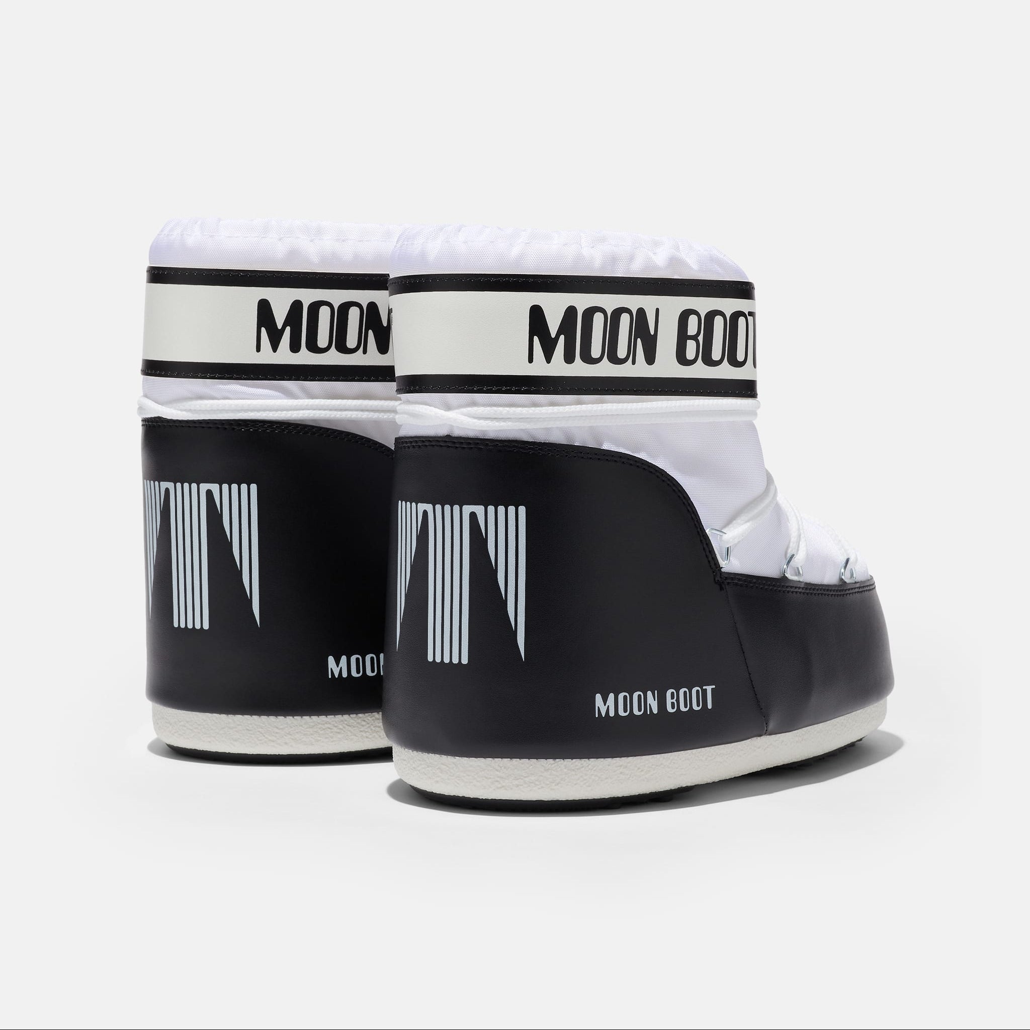 ICON LOW BLACK-WHITE NYLON BOOTS