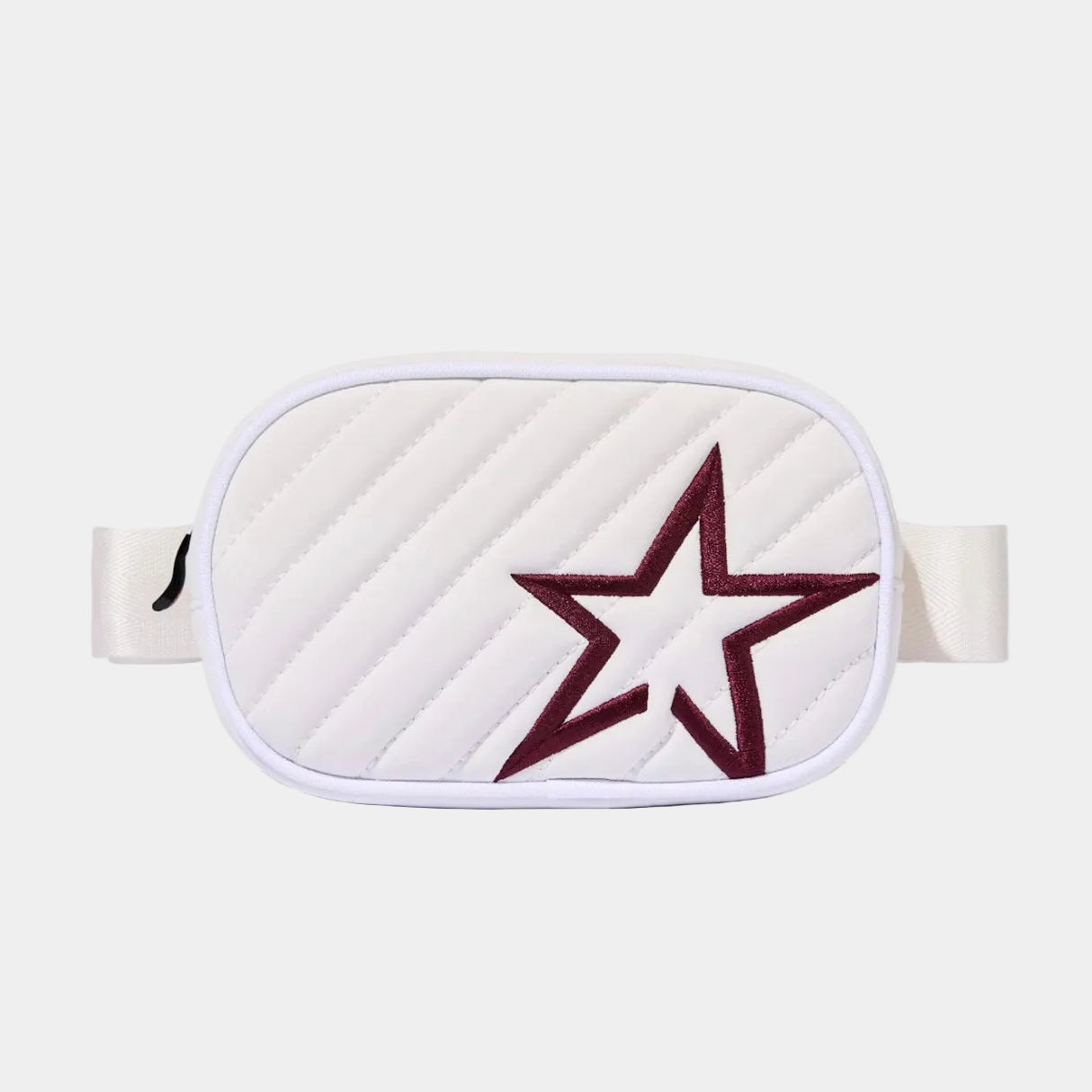 STAR BELT BAG WHITE