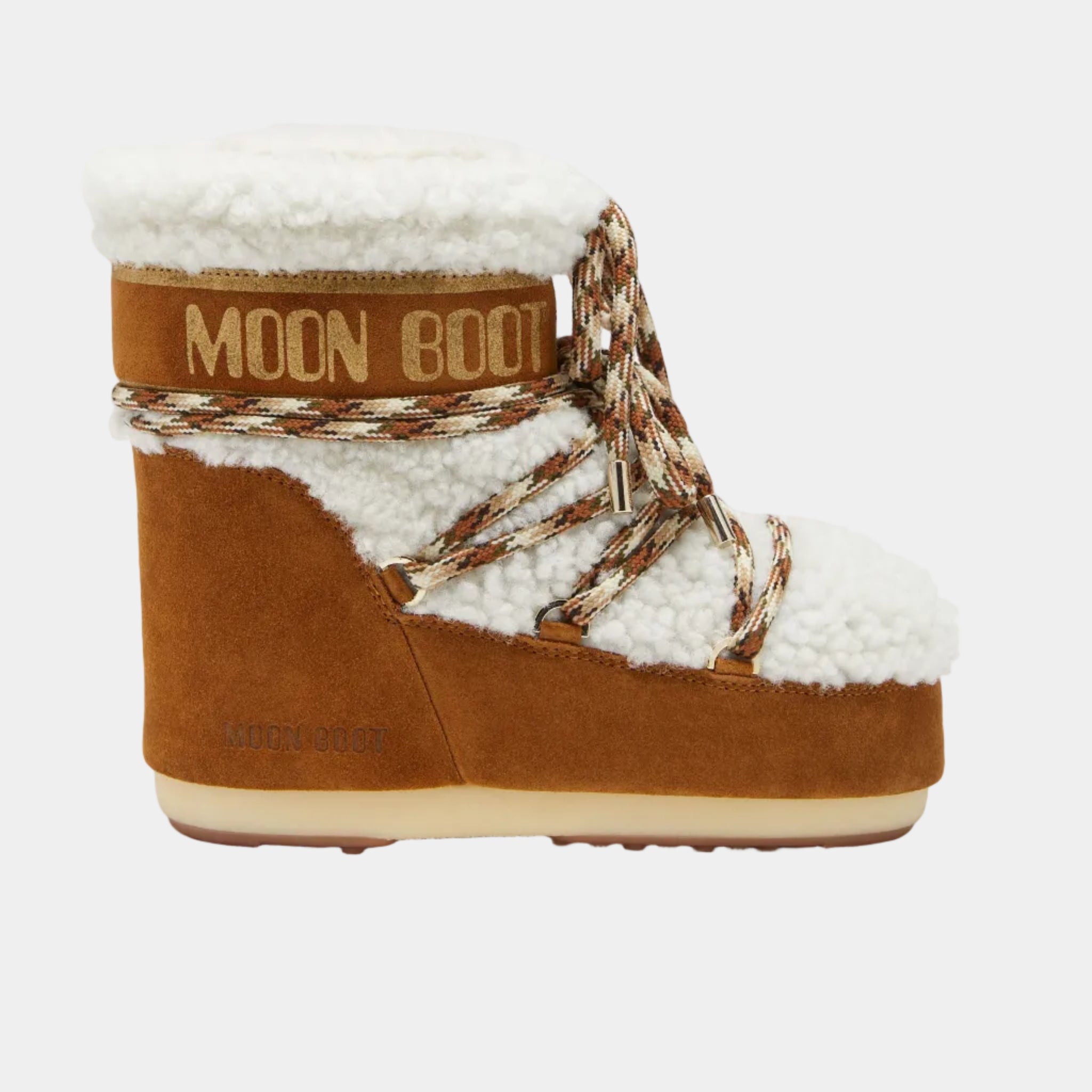 LAB69 ICON LOW BROWN SHEARLING BOOTS