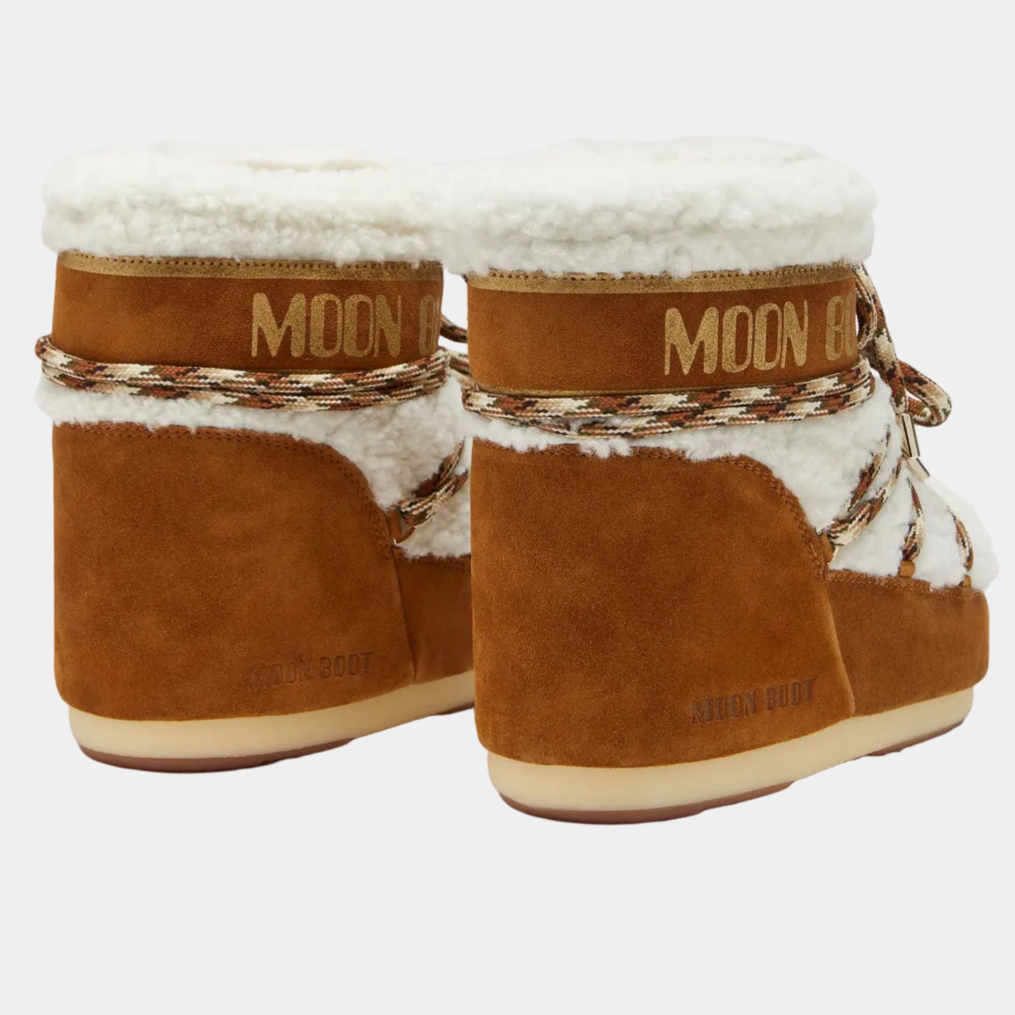 LAB69 ICON LOW BROWN SHEARLING BOOTS