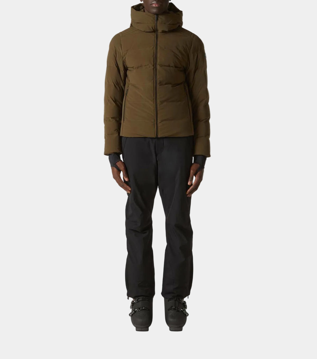 Quilted High-Neck Ski Jacket