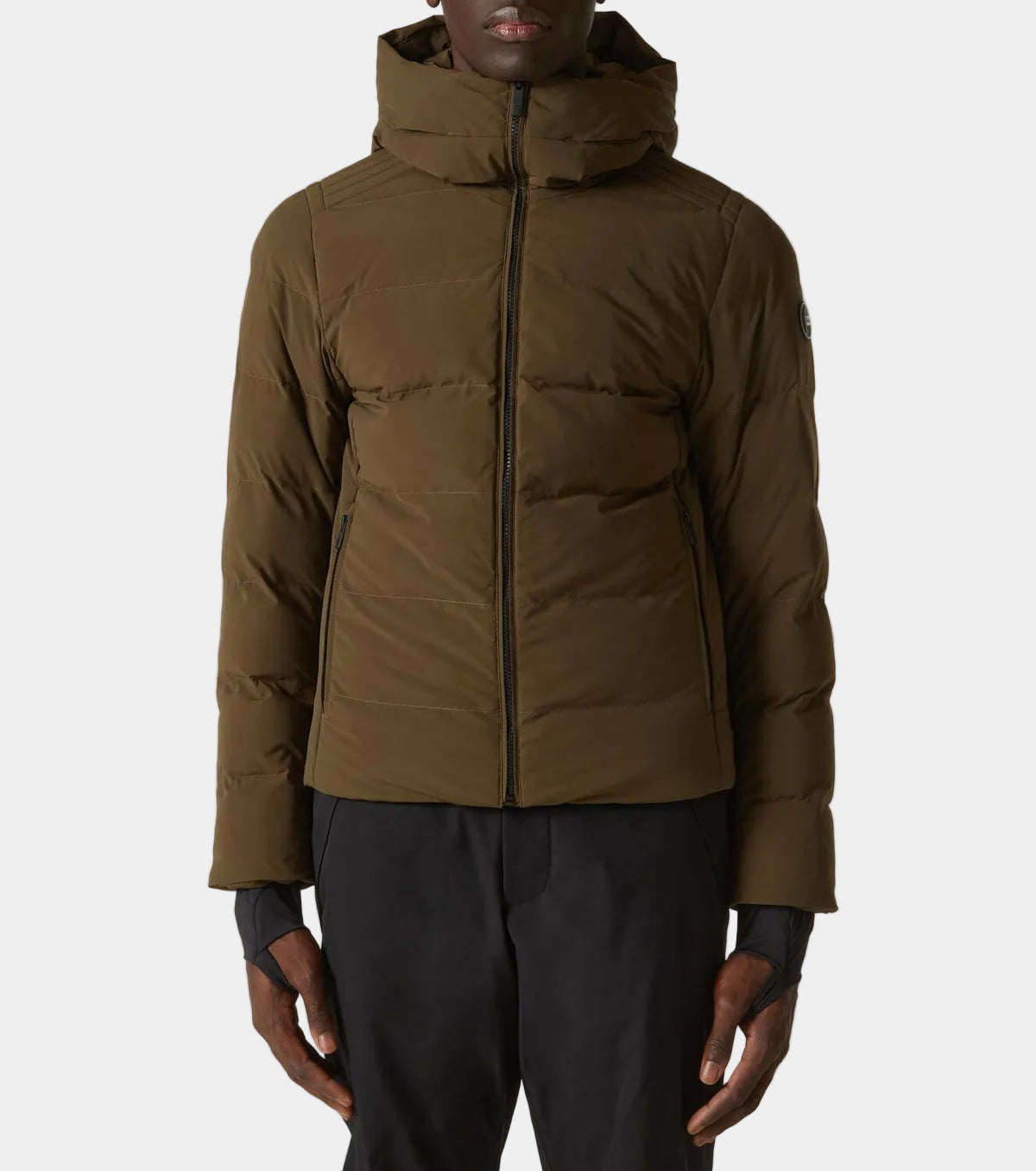 Quilted High-Neck Ski Jacket
