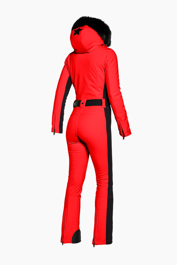 Parry Long Ski Suit Faux Border