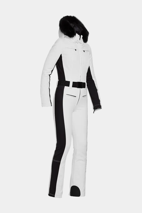 Parry Long Ski Suit Faux Border