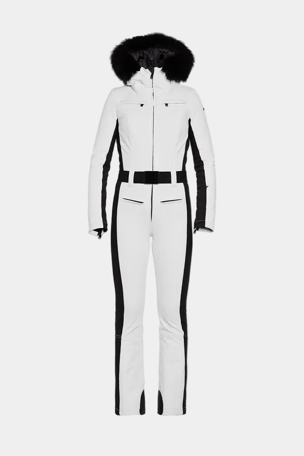 Parry Long Ski Suit Faux Border