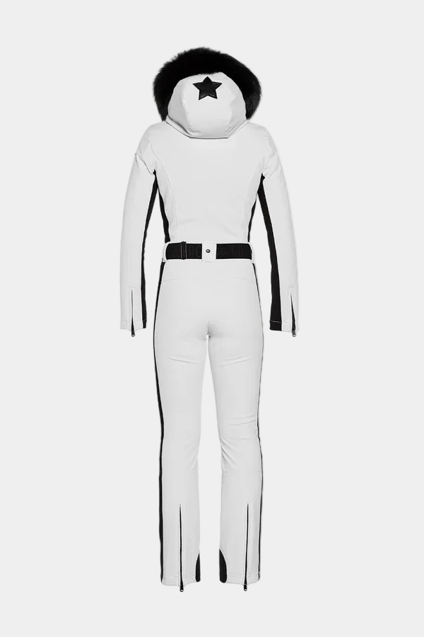 Parry Long Ski Suit Faux Border
