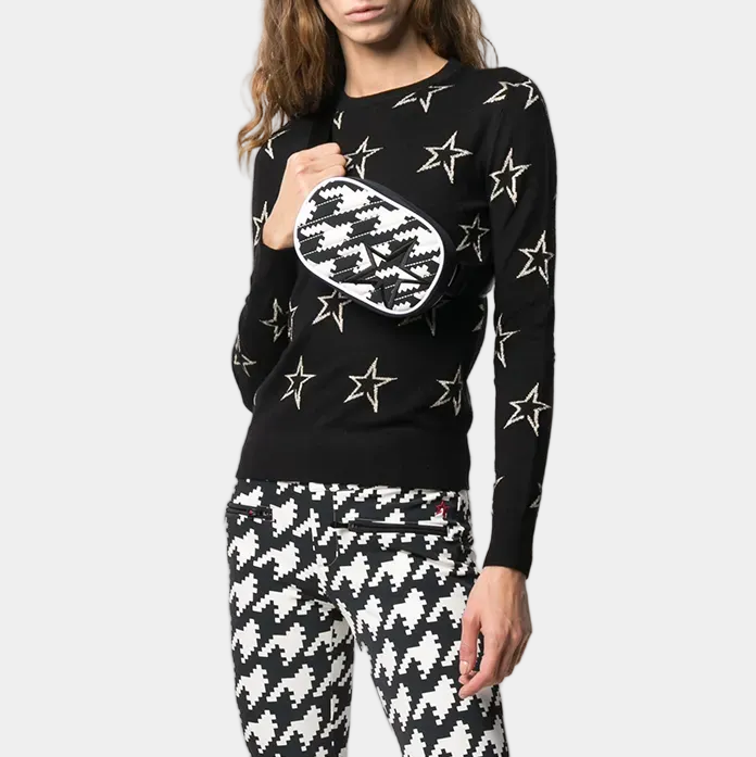 HOUNDSTOOTH STAR BELT BAG