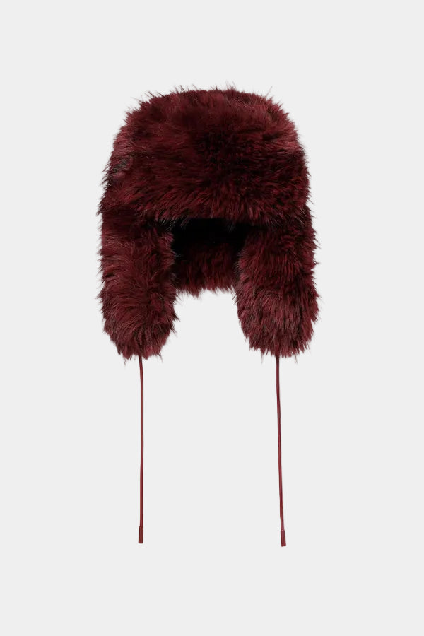 CHER FLUFFY AVIATOR HAT