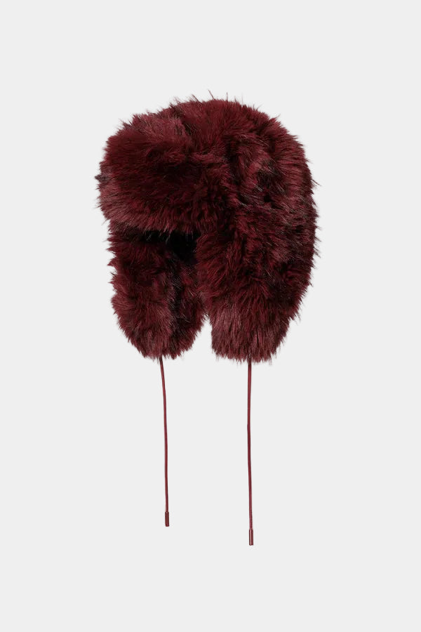 CHER FLUFFY AVIATOR HAT